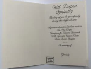 Card #60012 insert for #60010 & #60011