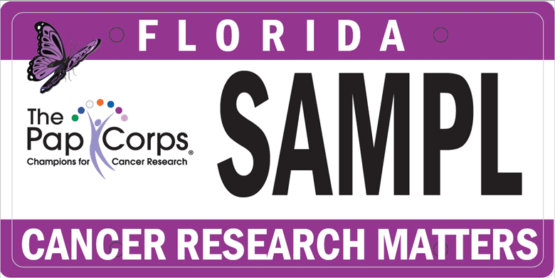 The Pap Corps Sample Florida License Plate