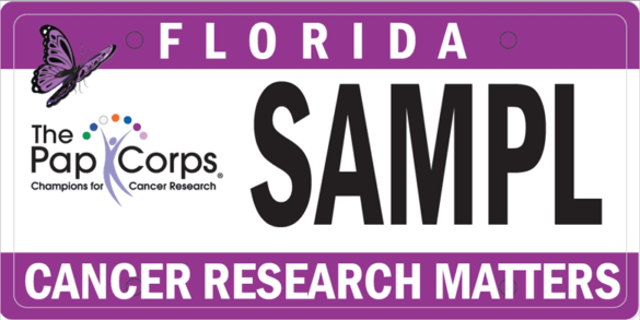 The Pap Corps Sample Florida License Plate